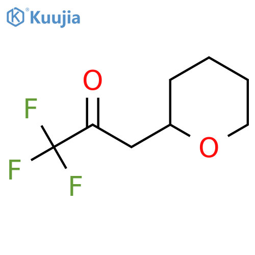 1,1,1-trifluoro-3-(oxan-2-yl)propan-2-one structure