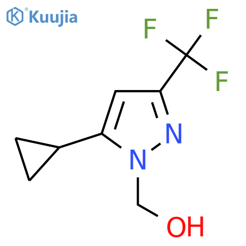 (5-cyclopropyl-3-(trifluoromethyl)-1H-pyrazol-1-yl)methanol structure