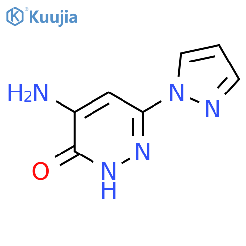 4-Amino-6-(1H-pyrazol-1-yl)pyridazin-3-ol structure