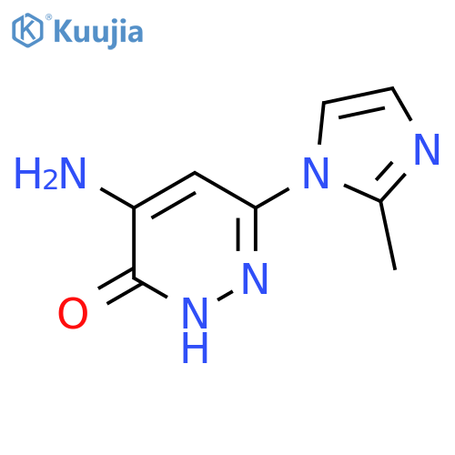 4-Amino-6-(2-methyl-1H-imidazol-1-yl)pyridazin-3-ol structure