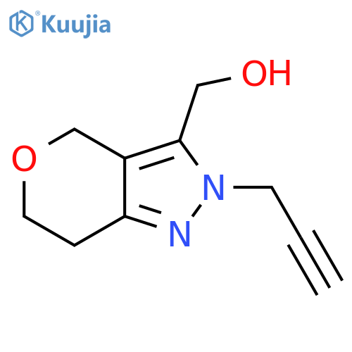 (2-(Prop-2-yn-1-yl)-2,4,6,7-tetrahydropyrano[4,3-c]pyrazol-3-yl)methanol structure