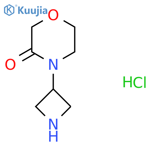 4-(Azetidin-3-yl)morpholin-3-one hydrochloride structure