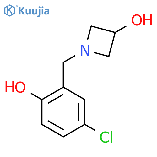 1-(5-chloro-2-hydroxybenzyl)azetidin-3-ol structure