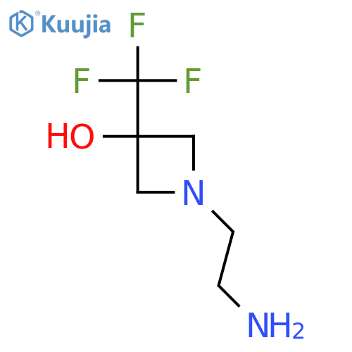 1-(2-Aminoethyl)-3-(trifluoromethyl)azetidin-3-ol structure