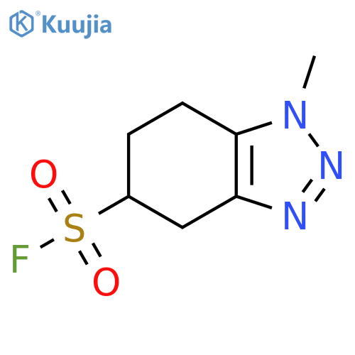 1-methyl-4,5,6,7-tetrahydro-1H-1,2,3-benzotriazole-5-sulfonyl fluoride structure