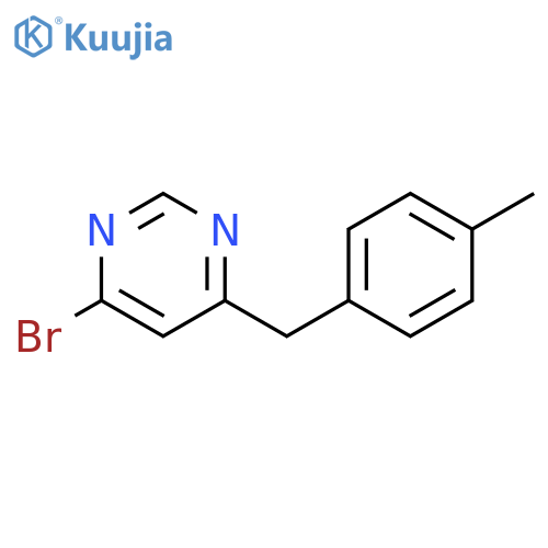 4-Bromo-6-(4-methylbenzyl)pyrimidine structure