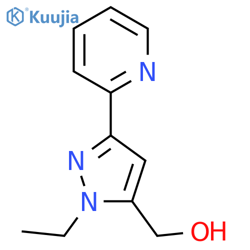 (1-ethyl-3-(pyridin-2-yl)-1H-pyrazol-5-yl)methanol structure