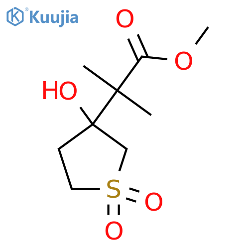 Methyl 2-(3-hydroxy-1,1-dioxo-1lambda6-thiolan-3-yl)-2-methylpropanoate structure
