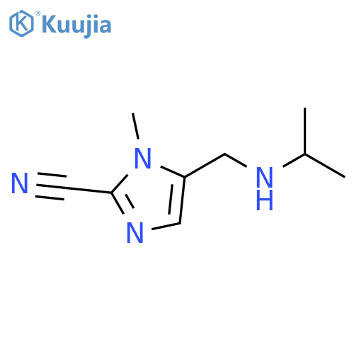 1H-Imidazole-2-carbonitrile, 1-methyl-5-[[(1-methylethyl)amino]methyl]- structure