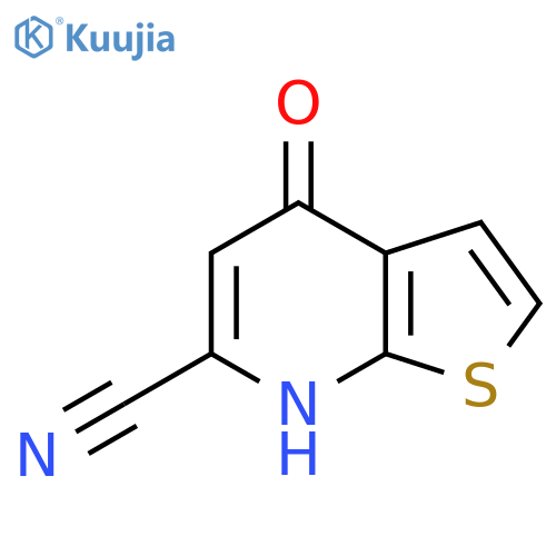4-hydroxythieno2,3-bpyridine-6-carbonitrile structure