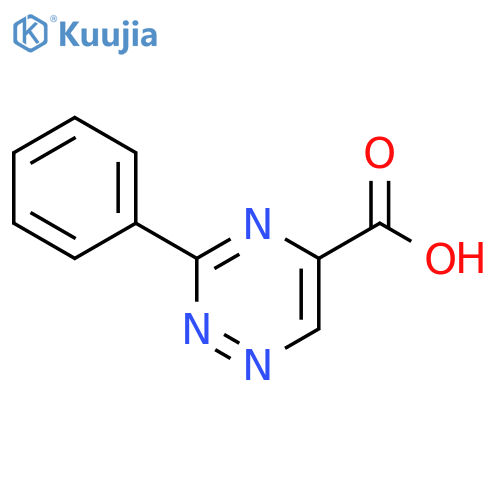 3-phenyl-1,2,4-triazine-5-carboxylic acid structure
