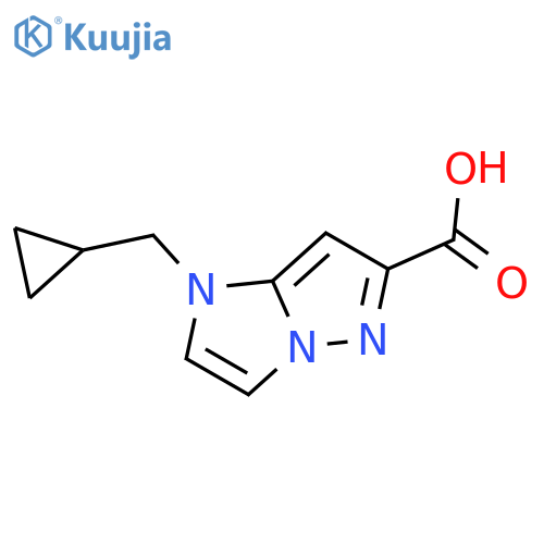 1-(cyclopropylmethyl)-1H-imidazo[1,2-b]pyrazole-6-carboxylic acid structure