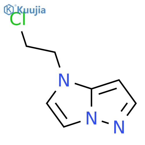 1-(2-chloroethyl)-1H-imidazo[1,2-b]pyrazole structure