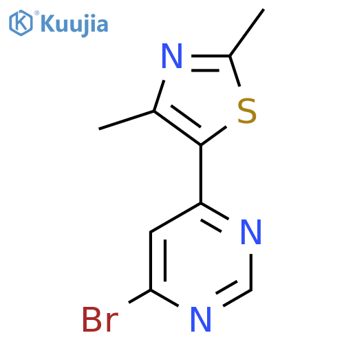 5-(6-Bromopyrimidin-4-yl)-2,4-dimethylthiazole structure