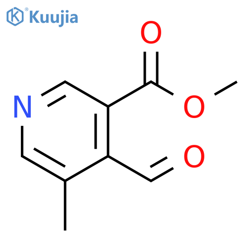 methyl 4-formyl-5-methylpyridine-3-carboxylate structure