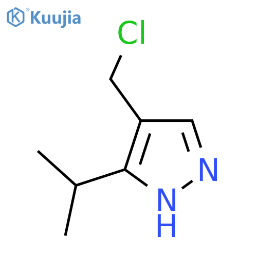 4-(chloromethyl)-5-isopropyl-1H-pyrazole structure