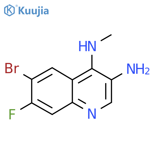 6-Bromo-7-fluoro-N4-methylquinoline-3,4-diamine structure