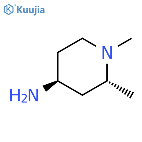 trans-1,2-dimethylpiperidin-4-amine structure