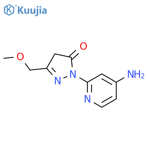 3H-Pyrazol-3-one, 2-(4-amino-2-pyridinyl)-2,4-dihydro-5-(methoxymethyl)- structure