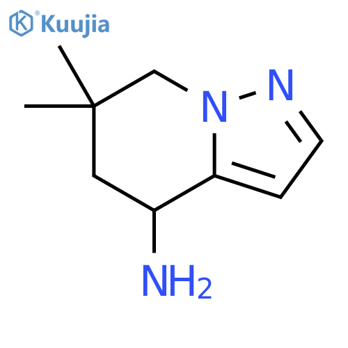 Pyrazolo[1,5-a]pyridin-4-amine, 4,5,6,7-tetrahydro-6,6-dimethyl- structure