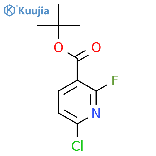 tert-Butyl 6-chloro-2-fluoronicotinate structure