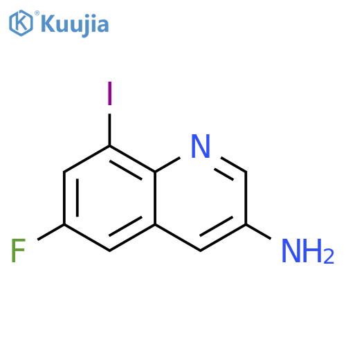 3-Quinolinamine, 6-fluoro-8-iodo- structure