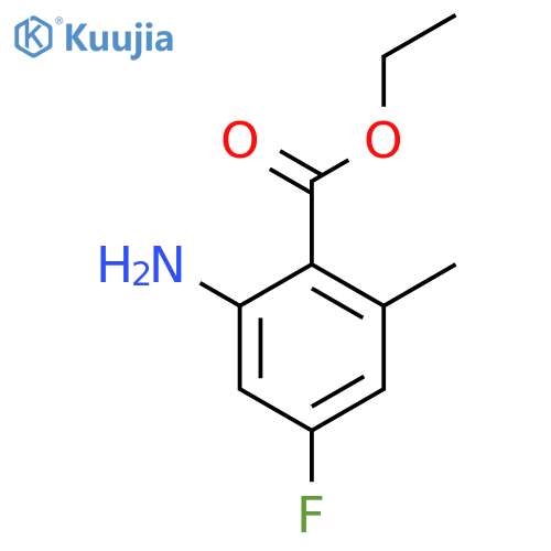 Ethyl 2-amino-4-fluoro-6-methylbenzoate structure
