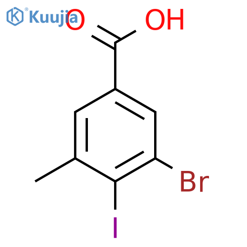 3-Bromo-4-iodo-5-methylbenzoic acid structure