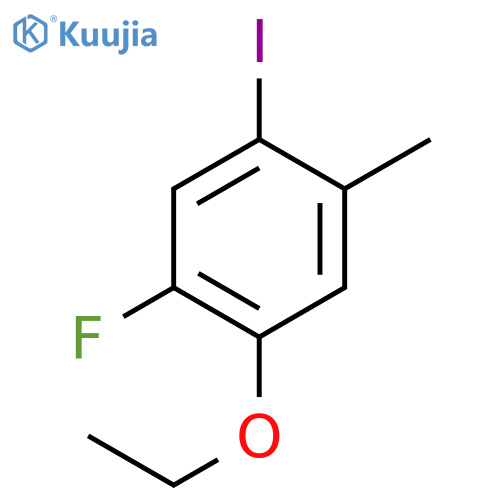 1-Ethoxy-2-fluoro-4-iodo-5-methylbenzene structure