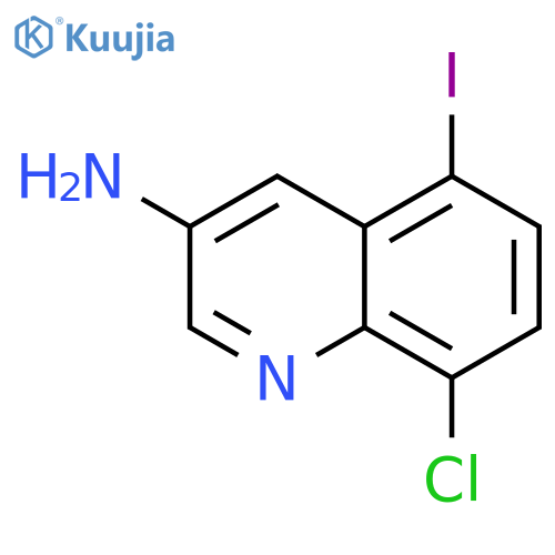 3-Quinolinamine, 8-chloro-5-iodo- structure