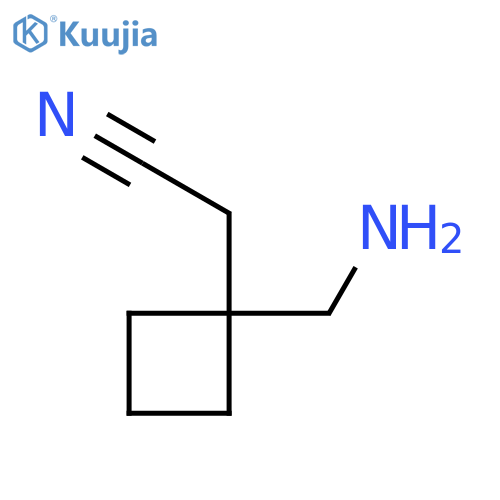 2-[1-(Aminomethyl)cyclobutyl]acetonitrile structure