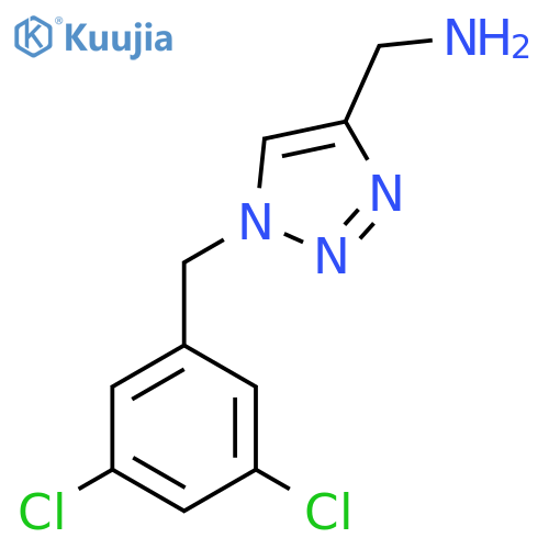 (1-(3,5-dichlorobenzyl)-1H-1,2,3-triazol-4-yl)methanamine structure