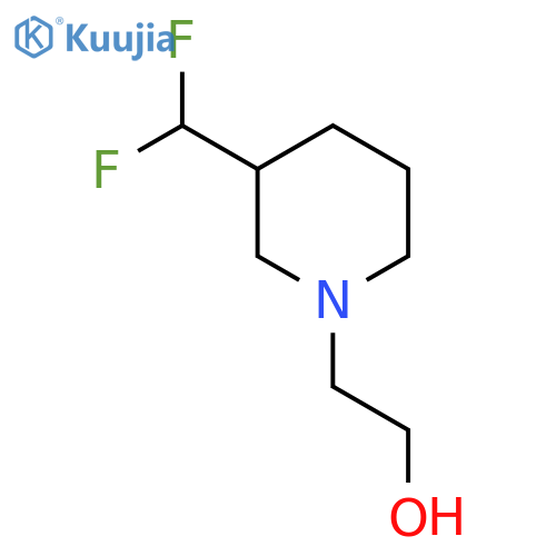 2-(3-(Difluoromethyl)piperidin-1-yl)ethan-1-ol structure