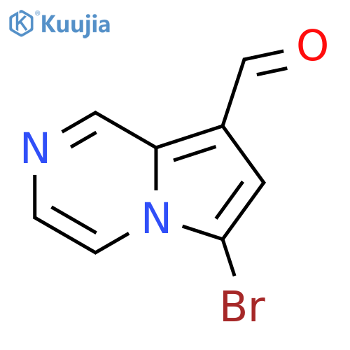 6-bromopyrrolo1,2-apyrazine-8-carbaldehyde structure