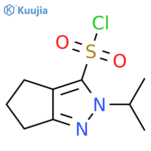 3-Cyclopentapyrazolesulfonyl chloride, 2,4,5,6-tetrahydro-2-(1-methylethyl)- structure
