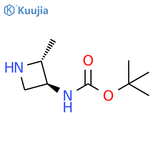 tert-butyl N-[trans-2-methylazetidin-3-yl]carbamate structure