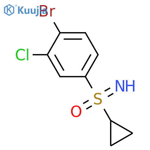 (4-bromo-3-chlorophenyl)(cyclopropyl)imino-lambda6-sulfanylone structure