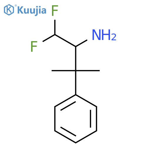 1,1-difluoro-3-methyl-3-phenylbutan-2-amine structure