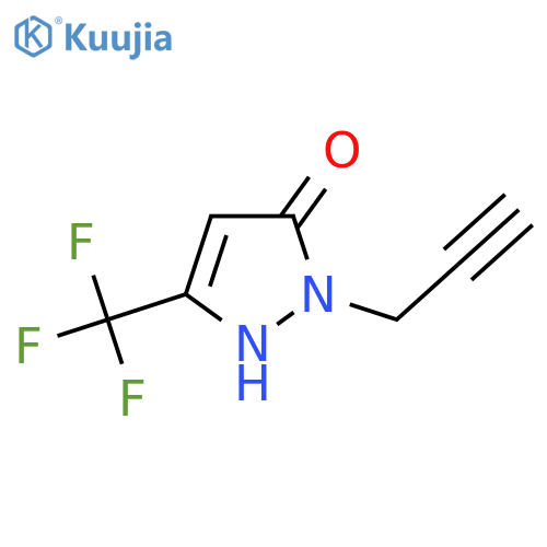 1-(Prop-2-yn-1-yl)-3-(trifluoromethyl)-1H-pyrazol-5-ol structure