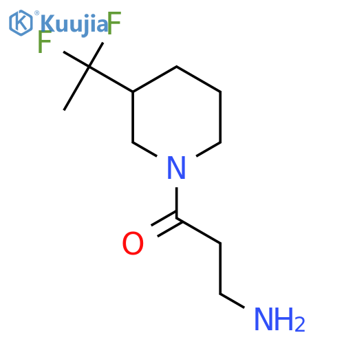 3-Amino-1-(3-(1,1-difluoroethyl)piperidin-1-yl)propan-1-one structure