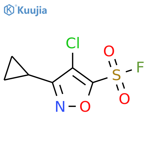 4-chloro-3-cyclopropyl-1,2-oxazole-5-sulfonyl fluoride structure