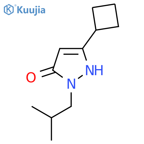 3-cyclobutyl-1-isobutyl-1H-pyrazol-5-ol structure