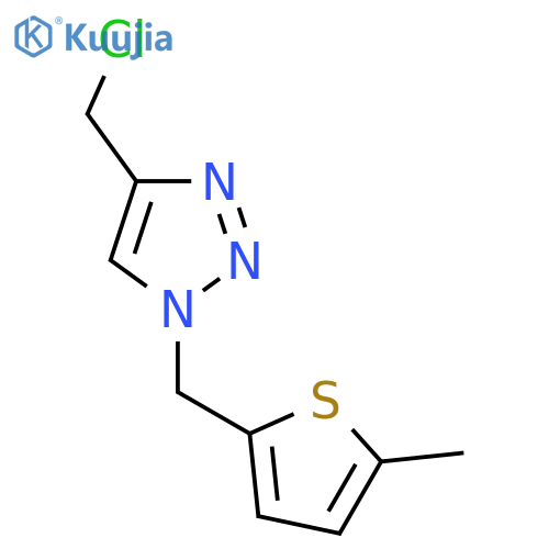 4-(chloromethyl)-1-((5-methylthiophen-2-yl)methyl)-1H-1,2,3-triazole structure