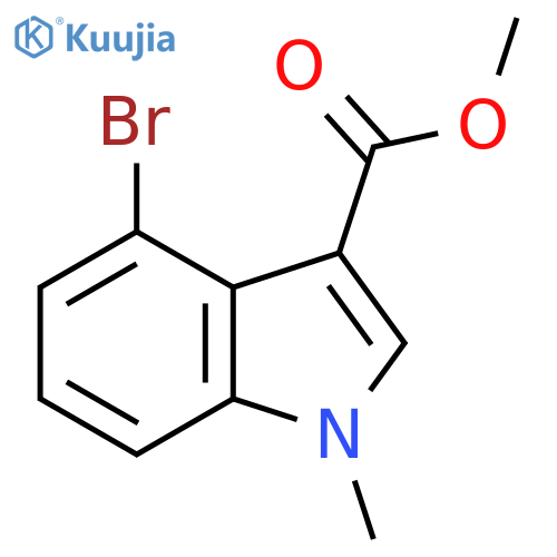 1H-Indole-3-carboxylic acid, 4-bromo-1-methyl-, methyl ester structure