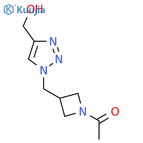 1-(3-((4-(hydroxymethyl)-1H-1,2,3-triazol-1-yl)methyl)azetidin-1-yl)ethan-1-one structure
