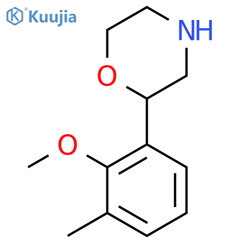 2-(2-methoxy-3-methylphenyl)morpholine structure