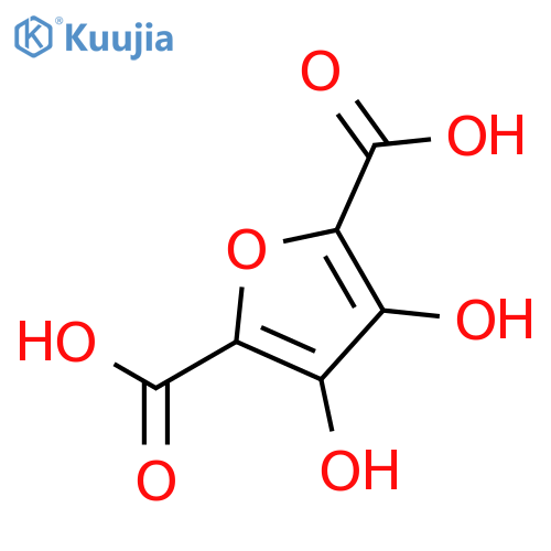 2,5-Furandicarboxylic acid, 3,4-dihydroxy- structure