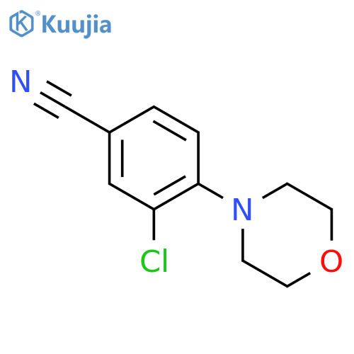 Benzonitrile, 3-chloro-4-(4-morpholinyl)- structure