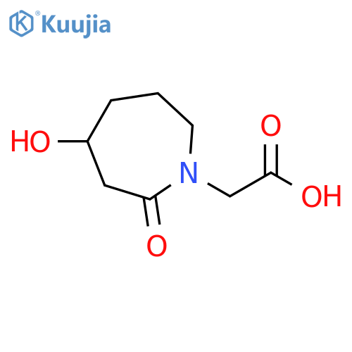 2-(4-hydroxy-2-oxoazepan-1-yl)acetic acid structure