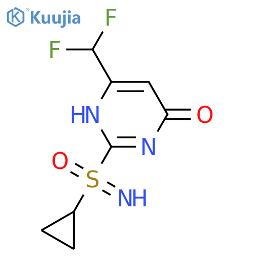 {cyclopropyl4-(difluoromethyl)-6-hydroxypyrimidin-2-ylimino-lambda6-sulfanyl}one structure